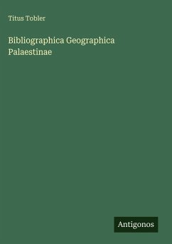 Cover Bibliographica Geographica Palaestinae
