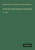 Archiv für österreichische Geschichte