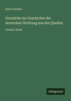 Cover Grundrisz zur Geschichte der deutschen Dichtung aus den Quellen