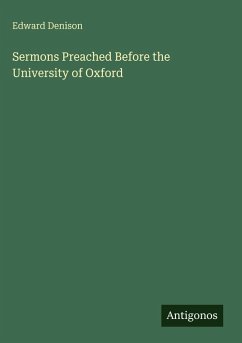 Cover Sermons Preached Before the University of Oxford