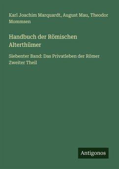 Cover Handbuch der Römischen Alterthümer