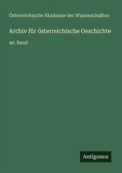 Cover Archiv für österreichische Geschichte