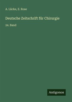Cover Deutsche Zeitschrift für Chirurgie