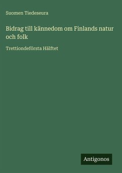 Cover Bidrag till kännedom om Finlands natur och folk