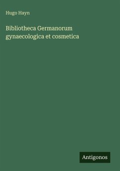 Cover Bibliotheca Germanorum gynaecologica et cosmetica