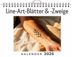 Line-Art-Blätter & -Zweige
