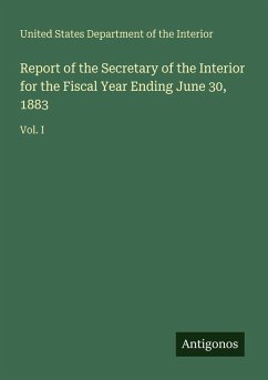 Cover Report of the Secretary of the Interior for the Fiscal Year Ending June 30, 1883