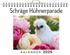 Schräge Hühnerparade