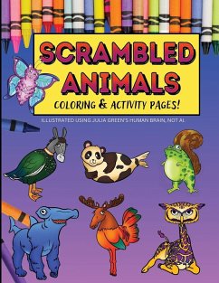 Cover Scrambled Animals Coloring and Activity Book