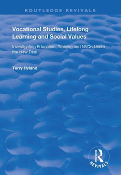 Cover Vocational Studies, Lifelong Learning and Social Values