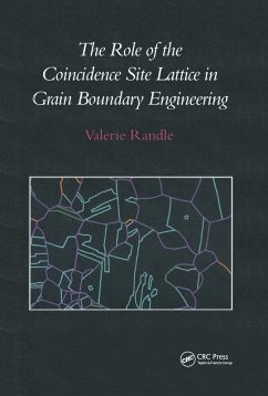 Cover The Role of the Coincidence Site Lattice in Grain Boundary Engineering