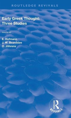 Cover Early Greek Thought