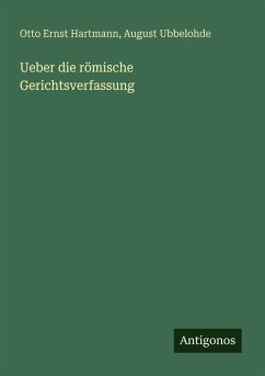 Cover Ueber die römische Gerichtsverfassung