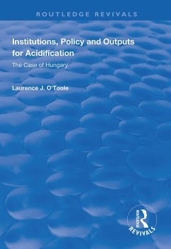 Institutions, Policy and Outputs for Acidification - O'Toole, Jr