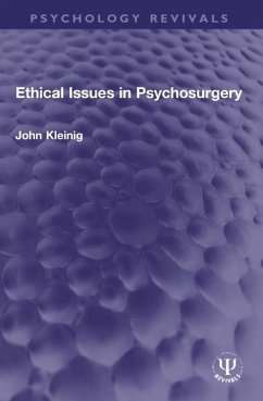 Cover Ethical Issues in Psychosurgery
