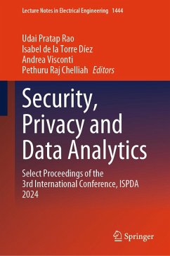 Cover Security, Privacy and Data Analytics (eBook, PDF)