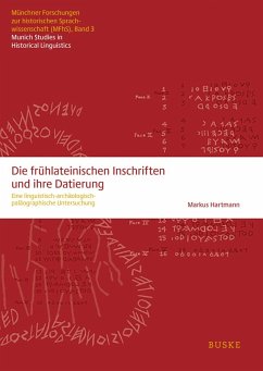 Die frühlateinischen Inschriften und ihre Datierung (eBook, PDF) - Hartmann, Markus