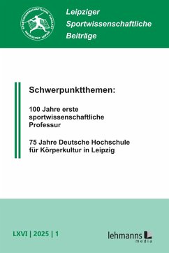 Leipziger Sportwissenschaftliche Beiträge (eBook, PDF)