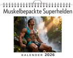 Muskelbepackte Superhelden