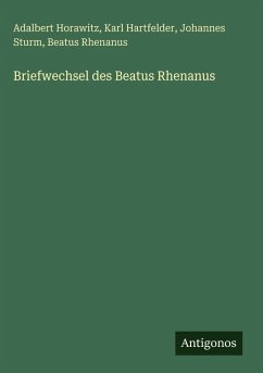 Cover Briefwechsel des Beatus Rhenanus