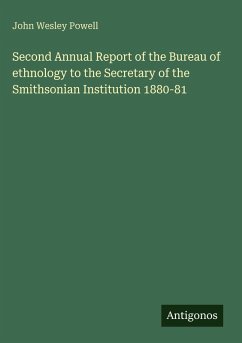 Cover Second Annual Report of the Bureau of ethnology to the Secretary of the Smithsonian Institution 1880-81