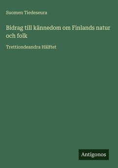 Cover Bidrag till kännedom om Finlands natur och folk