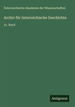 Cover Archiv für österreichische Geschichte