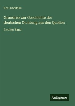Cover Grundrisz zur Geschichte der deutschen Dichtung aus den Quellen