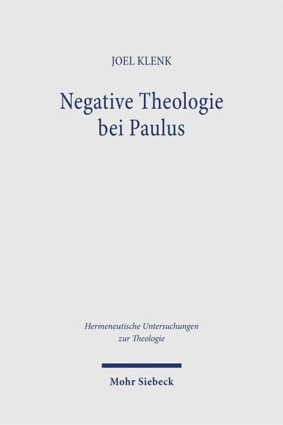 Negative Theologie bei Paulus Negative Theologie bei Paulus
