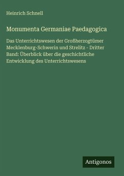 Cover Monumenta Germaniae Paedagogica