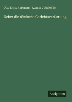 Cover Ueber die römische Gerichtsverfassung