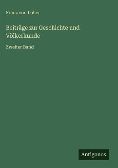 Cover Beiträge zur Geschichte und Völkerkunde