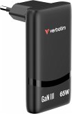 Verbatim Fold n Go GaN Charger 65W 2xUSB C schw.klappb.St.32354