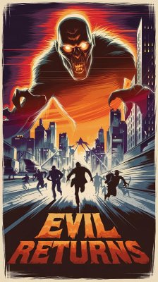 Cover EVIL RETURNS: A science fiction horror novel (eBook, ePUB)