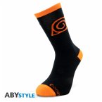 NARUTO SHIPPUDEN - Socks - Black & Orange - Konoha