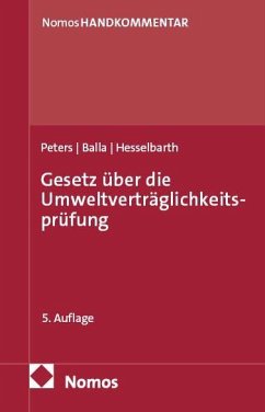 Cover Gesetz über die Umweltverträglichkeitsprüfung