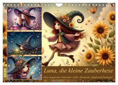 Luna, die kleine Zauberhexe (Wandkalender 2026 DIN A4 quer), CALVENDO Monatskalender