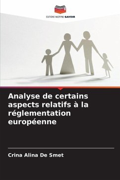 Cover Analyse de certains aspects relatifs à la réglementation européenne