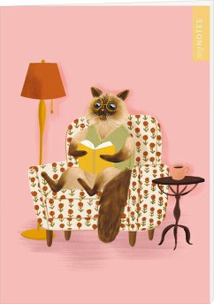Cover myNOTES Papeterie: Notizheft Katzen regieren die Welt - Lesekatze