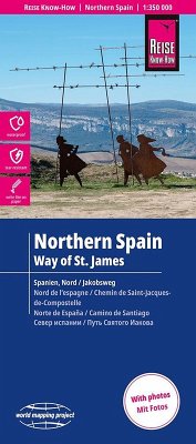 Cover Reise Know-How Landkarte Spanien Nord mit Jakobsweg   Northern Spain and Way of St. James (1:350.000)