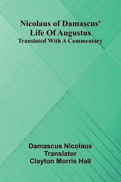 Cover Nicolaus Of Damascus' Life Of Augustus