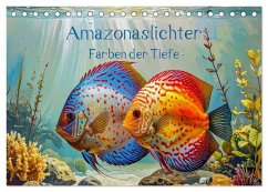 Cover Amazonaslichter. Farben der Tiefe (Tischkalender 2026 DIN A5 quer), CALVENDO Monatskalender