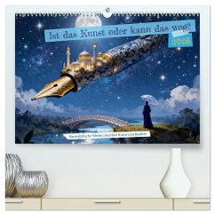 Ist das Kunst oder kann das weg? (hochwertiger Premium Wandkalender 2026 DIN A2 quer), Kunstdruck in Hochglanz