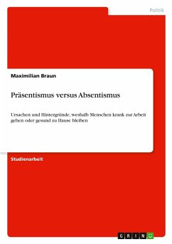 Präsentismus versus Absentismus Präsentismus versus Absentismus