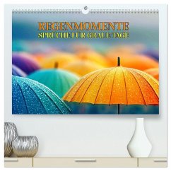 Regenmomente - Sprüche für graue Tage (hochwertiger Premium Wandkalender 2026 DIN A2 quer), Kunstdruck in Hochglanz Cover Regenmomente - Sprüche für graue Tage (hochwertiger Premium Wandkalender 2026 DIN A2 quer), Kunstdruck in Hochglanz