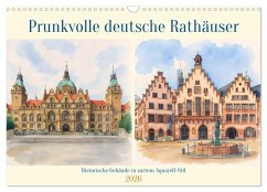 Cover Prunkvolle deutsche Rathäuser (Wandkalender 2026 DIN A3 quer), CALVENDO Monatskalender