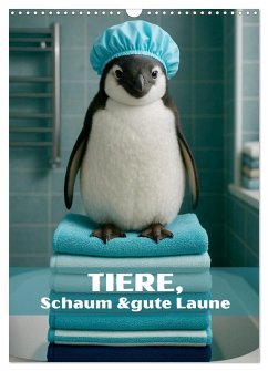 Tiere, Schaum und gute Laune (Wandkalender 2026 DIN A3 hoch), CALVENDO Monatskalender