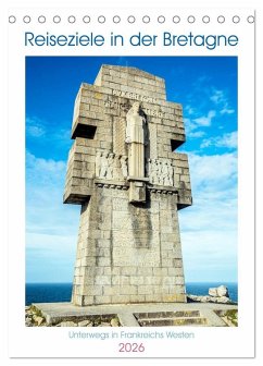Cover Reiseziele in der Bretagne (Tischkalender 2026 DIN A5 hoch), CALVENDO Monatskalender