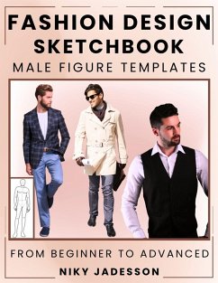 Cover Fashion Design Sketchbook Male Figure Templates