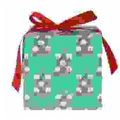 Cover Geschenkpapier Tannenbäume, Türkis, FSC MIX